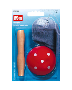 Prym 611266 Maasklos hout, rood met witte stippen - Kaart