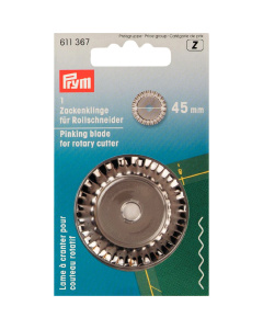 Prym 611367 Reservemesje voor rolmessen gekarteld 45 mm - Kaart