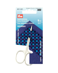 Prym 611441 Borduurschaar fijn PROFESSIONAL 3 1/2'' 9 cm - Kaart