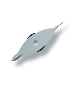 Prym 611745 Frivolitéspoeltje m. geïntegreerd haakje en spoel 75mm grijs - STUK