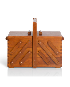 Prym 612549 Naaibox hout donker M - STUK