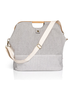 Prym 612560 Tas Store & Travel canvas & bamboe S grijs - STUK