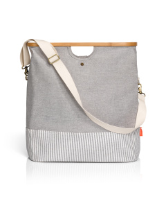 Prym 612561 Tas Store & Travel canvas & bamboe M grijs - STUK