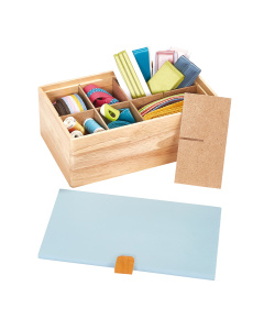 Prym 612576 Assortimentsbox hout S blauw - STUK