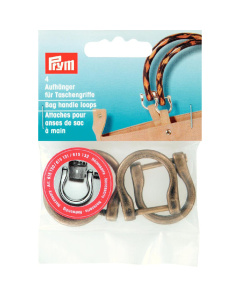 Prym 615132 Handvatlussen voor handtas 18 mm oudmessing - Kaart