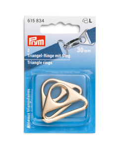 Prym 615834 Driehoekringen met gleuf 30mm new gold2st - Kaart