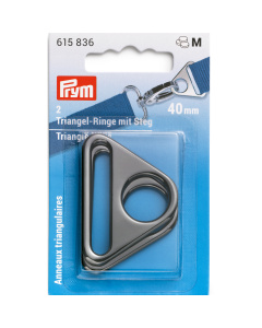 Prym 615836 Driehoekringen met gleuf 40mm geschutbrons2st - Kaart