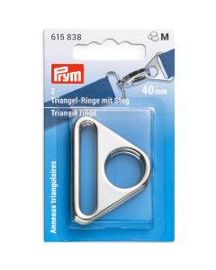 Prym 615838 Driehoekringen met gleuf 40mm zilverkleurig 2st - Kaart