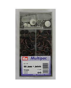 Prym 622190 Jeansknopen MS lauwerkrans 17 mm oudkoper - Doos