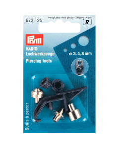 Prym 673125 VARIO-ponsstempels Ø 3/4/8 mm - Kaart