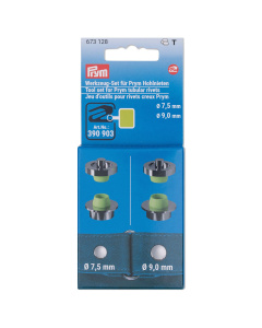 Prym 673128 Gereedschap-set holle nieten 7,5+9mm - Kaart