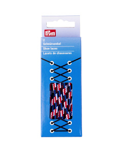 Prym 974942 Ronde veters outdoor 5mm 120cm blauw/rood/wit - Kaart