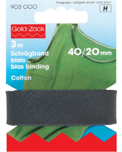 Prym 903000 Biaisband Katoen 40/20 mm zwart - Kaart