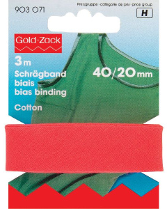 Prym 903071 Biaisband Katoen 40/20 mm rood - Kaart