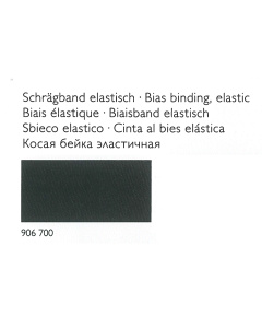 Prym 906700 Biaisband elastisch 40/20 mm zwart - Meter