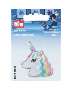 Prym 923211 Applicatie Eenhoorn kop pastel - Kaart