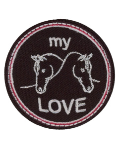 Prym 923240 Applicatie Paarden opstrijkbaar/zelfklevend zwart - Kaart