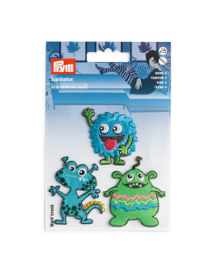 Prym 924300 Applicatie zelfklevend/opstrijkbaar Monsters blauw/groen - Kaart