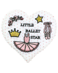 Prym 924356 Applicatie Ballet wit/fuchsia - Kaart