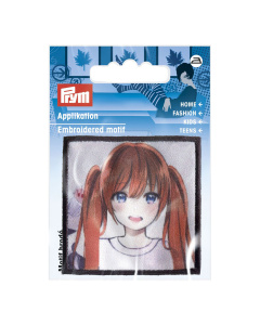Prym 926084 Appl. K-Pop Label Meisje rode haar - Kaart