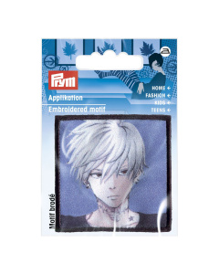 Prym 926086 Appl. K-Pop Label Jongen witte haar - Kaart