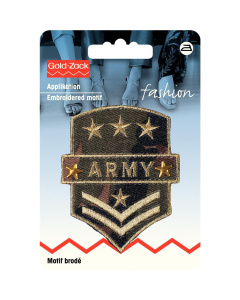Prym 926405 Applicatie Military Army wapenschild kaki - Kaart