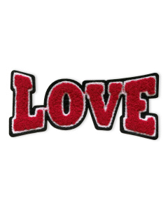 Prym 926677 Applicatie LOVE rood/zwart/wit - Kaart