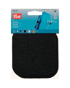 Prym 929291 Patches Jeans (opstrijkbaar) 10 x 11 cm zwart - Kaart