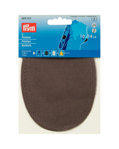 Prym 929312 Patches CO (opstrijkbaar) 10 x 14 cm grijs - Kaart