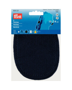 Prym 929321 Patches corduroy (opstrijkbaar) 10 x 14 cm marine - Kaart