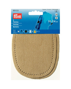 Prym 929323 Patches corduroy (opstrijkbaar) 10 x 14 cm beige - Kaart