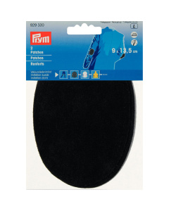 Prym 929330 Patches suèdeimitatie (opstrijkbaar) 9 x 13,5 cm zwart - Kaart