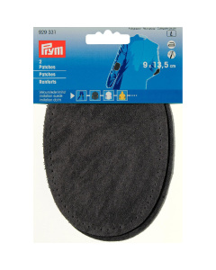 Prym 929331 Patches suèdeimitatie (opstrijkbaar) 9 x 13,5 cm middengrijs - Kaart
