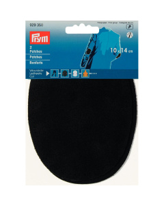 Prym 929350 Patches leder om op te naaien 10 x 14 cm zwart - Kaart