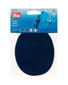 Prym 929361 Patches leder om op te naaien 9 x 11 cm marine - Kaart