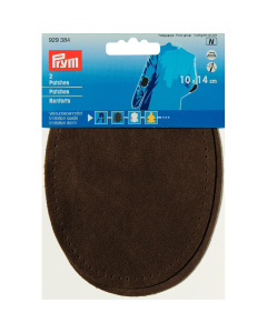Prym 929384 Patches suèdeimitatie (opstrijkbaar) 10 x 14 cm middenbruin - Kaart