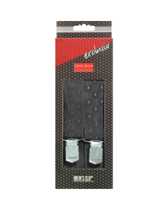 Prym 944302 Men's Clip Exclusief 120cm 35mm zwart, geweven ruiten - Kaart