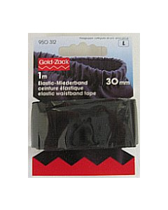 Prym 950312 Elastische tailleband stabiel in dwarsrichting 30 mm zwart - Kaart