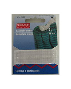 Prym 956041 Knoopsgatenelastiek geweven 18 mm wit - Kaart