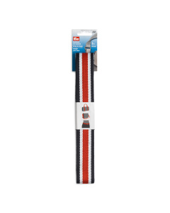 Prym 965215 Riem voor tassen 40mm blauw/wit/rood 3m - Kaart
