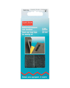 Prym 968536 Klittenbandsluiting om aan te naaien 20 mm zwart - Kaart