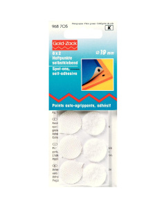 Prym 968705 Klittenbandpunten zelfklevend wit - Kaart