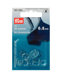 Prym 991890 BH-accessoires KST 6 + 8 mm transparant gesorteerd - Kaart