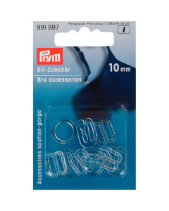 Prym 991897 BH-accessoires KST 10 mm transparant gesorteerd - Kaart