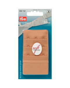 Prym 992152 BH-verlengstuk 50 mm 3 x 3 haken huidkleurig - Kaart