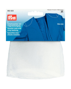 Prym 993920 Schoudervullingen met draagbevestiging raglan/halve maan wit - Kaart
