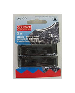 Prym 995400 Elastische afzetband 15 mm zwart - Kaart