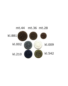 Restyle 007.2142.28 Passement knopen achtersteek 18 mm - Kleur 002