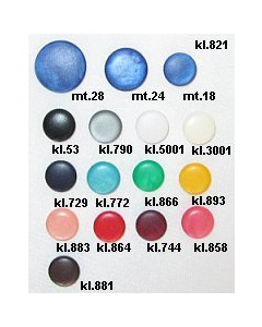 Restyle 007.46594.24 Unigekleurde knopen achtersteek 15 mm - Kleur 729