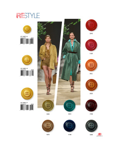 Restyle 007.48887.27 Unigekleurde knopen 4 gaats 27 mm - Kleur 000